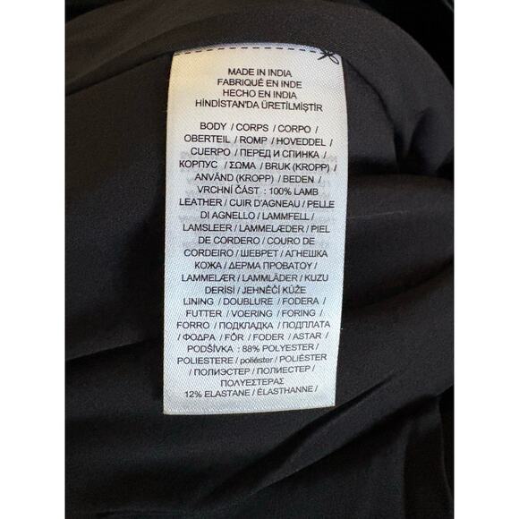 Lauren Ralph Lauren Genuine Leather Women's Cropped- Wide Leg Pants- Size 14 NWT - Picture 5 of 7